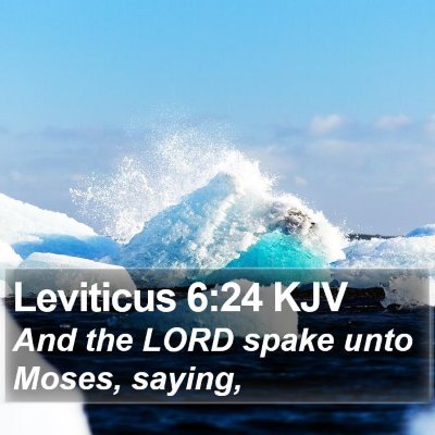 Leviticus 6:24 KJV Bible Verse Image