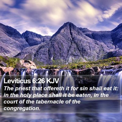 Leviticus 6:26 KJV Bible Verse Image