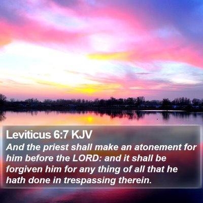 Leviticus 6:7 KJV Bible Verse Image