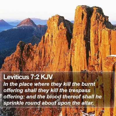 Leviticus 7:2 KJV Bible Verse Image