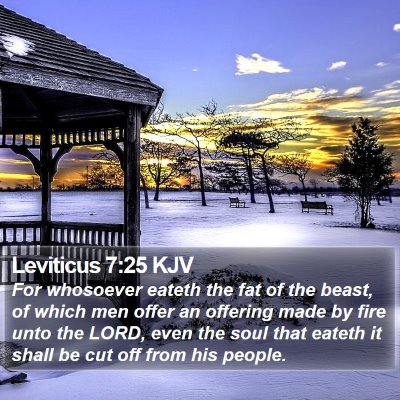 Leviticus 7:25 KJV Bible Verse Image