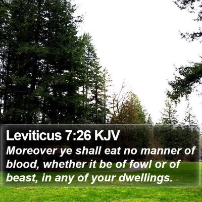 Leviticus 7:26 KJV Bible Verse Image