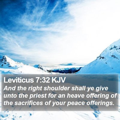 Leviticus 7:32 KJV Bible Verse Image