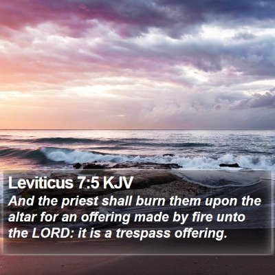 Leviticus 7:5 KJV Bible Verse Image