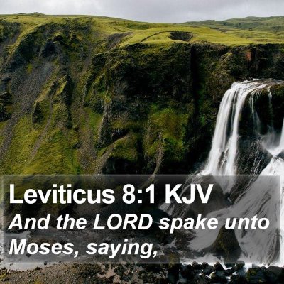 Leviticus 8:1 KJV Bible Verse Image