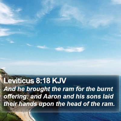 Leviticus 8:18 KJV Bible Verse Image