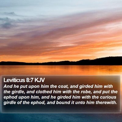 Leviticus 8:7 KJV Bible Verse Image