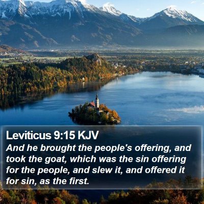 Leviticus 9:15 KJV Bible Verse Image