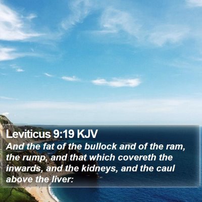 Leviticus 9:19 KJV Bible Verse Image