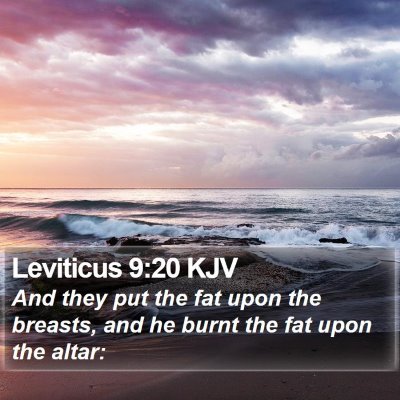 Leviticus 9:20 KJV Bible Verse Image