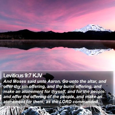 Leviticus 9:7 KJV Bible Verse Image