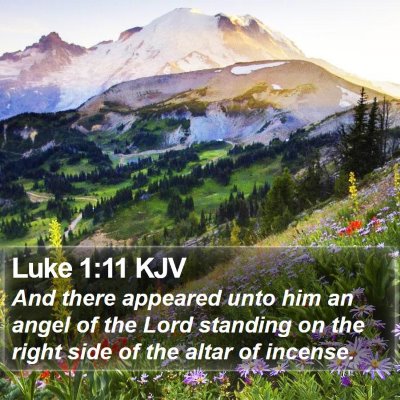 Luke 1:11 KJV Bible Verse Image