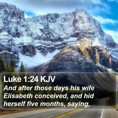 Luke 1:24 KJV Bible Verse Image