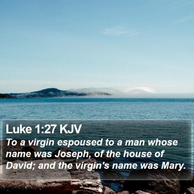 Luke 1:27 KJV Bible Verse Image