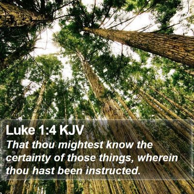Luke 1:4 KJV Bible Verse Image