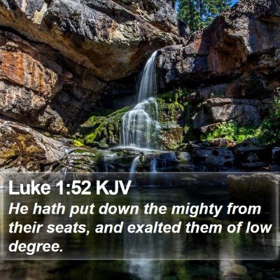Luke 1:52 KJV Bible Verse Image