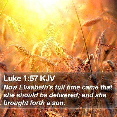Luke 1:57 KJV Bible Verse Image