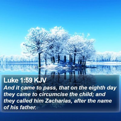 Luke 1:59 KJV Bible Verse Image