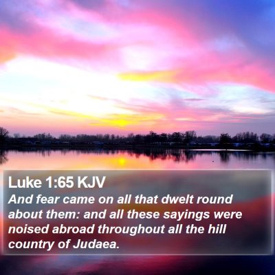 Luke 1:65 KJV Bible Verse Image