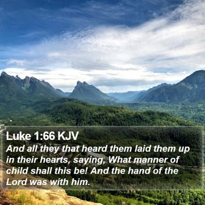 Luke 1:66 KJV Bible Verse Image