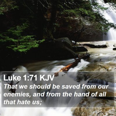 Luke 1:71 KJV Bible Verse Image
