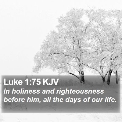 Luke 1:75 KJV Bible Verse Image