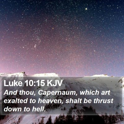 Luke 10:15 KJV Bible Verse Image