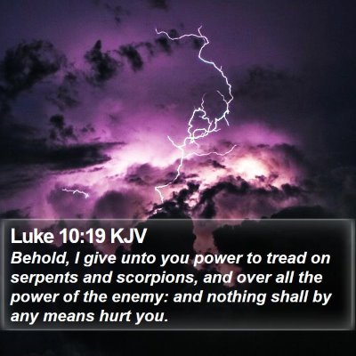 Luke 10:19 KJV Bible Verse Image