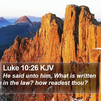 Luke 10:26 KJV Bible Verse Image