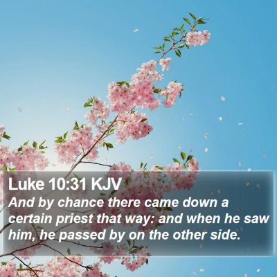 Luke 10:31 KJV Bible Verse Image