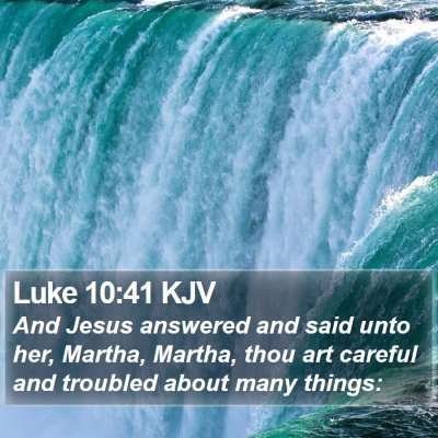 Luke 10:41 KJV Bible Verse Image
