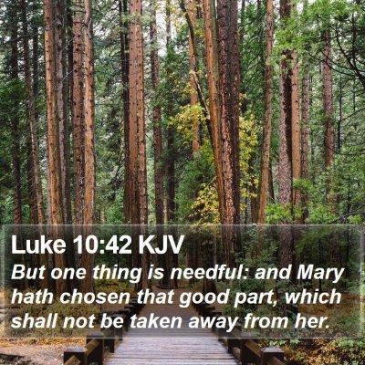 Luke 10:42 KJV Bible Verse Image