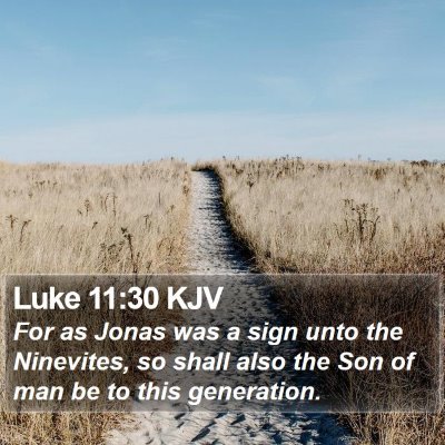 Luke 11:30 KJV Bible Verse Image
