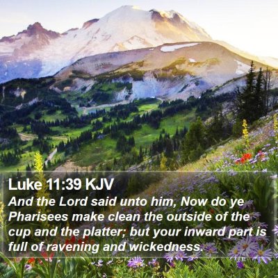 Luke 11:39 KJV Bible Verse Image