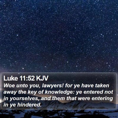 Luke 11:52 KJV Bible Verse Image