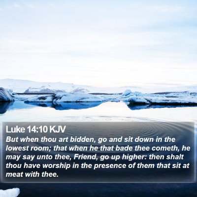 Luke 14:10 KJV Bible Verse Image