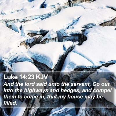 Luke 14:23 KJV Bible Verse Image