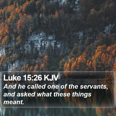 Luke 15:26 KJV Bible Verse Image
