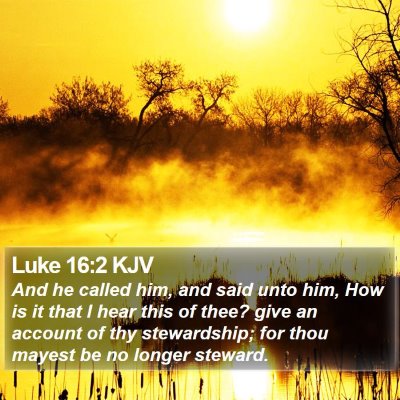 Luke 16:2 KJV Bible Verse Image