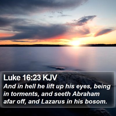 Luke 16:23 KJV Bible Verse Image