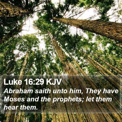 Luke 16:29 KJV Bible Verse Image