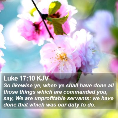 Luke 17:10 KJV Bible Verse Image