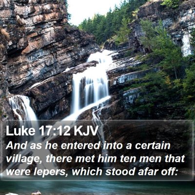Luke 17:12 KJV Bible Verse Image