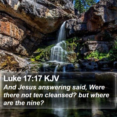 Luke 17:17 KJV Bible Verse Image