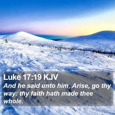Luke 17:19 KJV Bible Verse Image