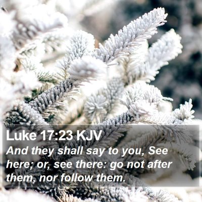 Luke 17:23 KJV Bible Verse Image