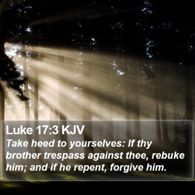 Luke 17:3 KJV Bible Verse Image
