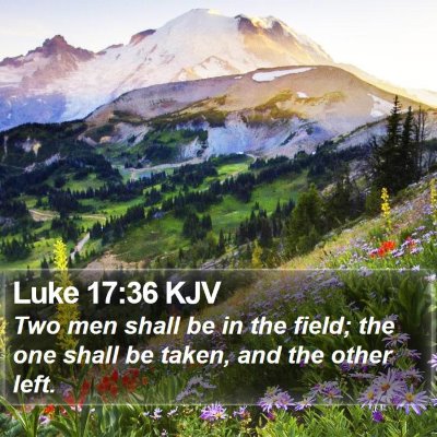 Luke 17:36 KJV Bible Verse Image