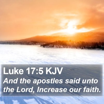 Luke 17:5 KJV Bible Verse Image
