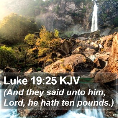 Luke 19:25 KJV Bible Verse Image